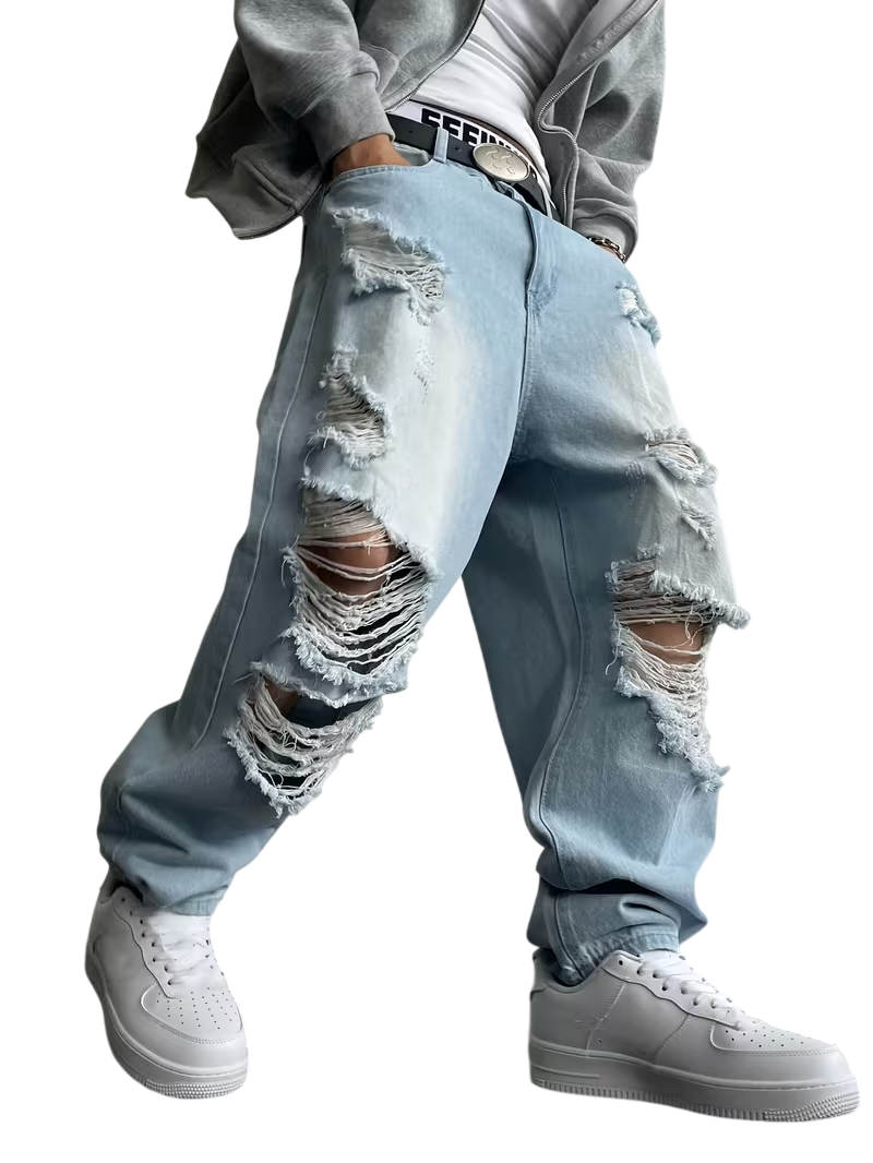 Loose-Fit Washed Pants