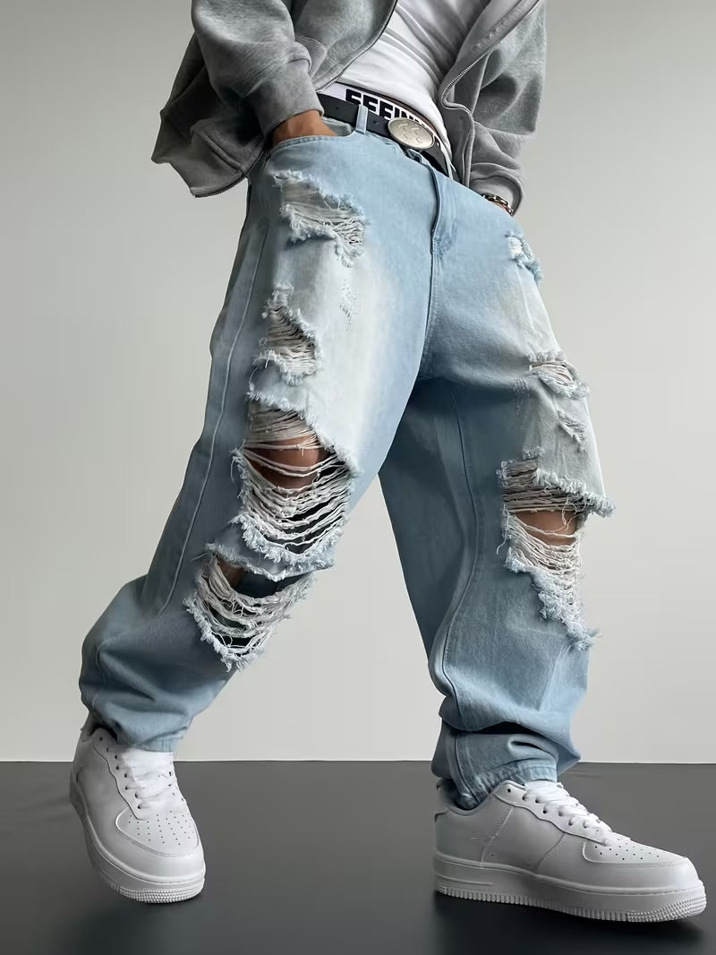 Loose-Fit Washed Pants
