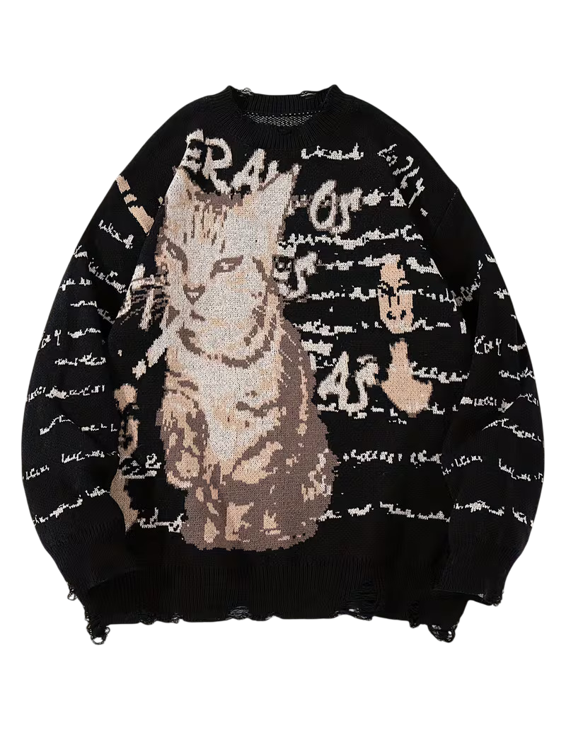 Swag Cat Knitted Sweater