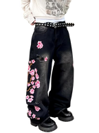 Blossom Embroidery Jeans