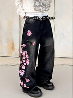 Blossom Embroidery Jeans