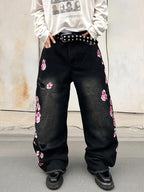 Blossom Embroidery Jeans