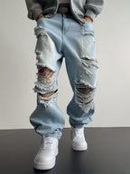 Loose-Fit Washed Pants