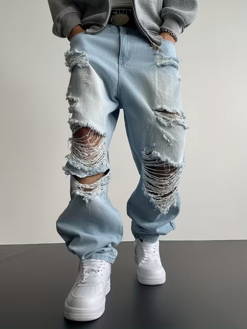 Loose-Fit Washed Pants
