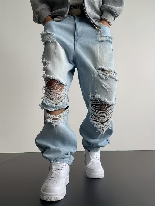 Loose-Fit Washed Pants