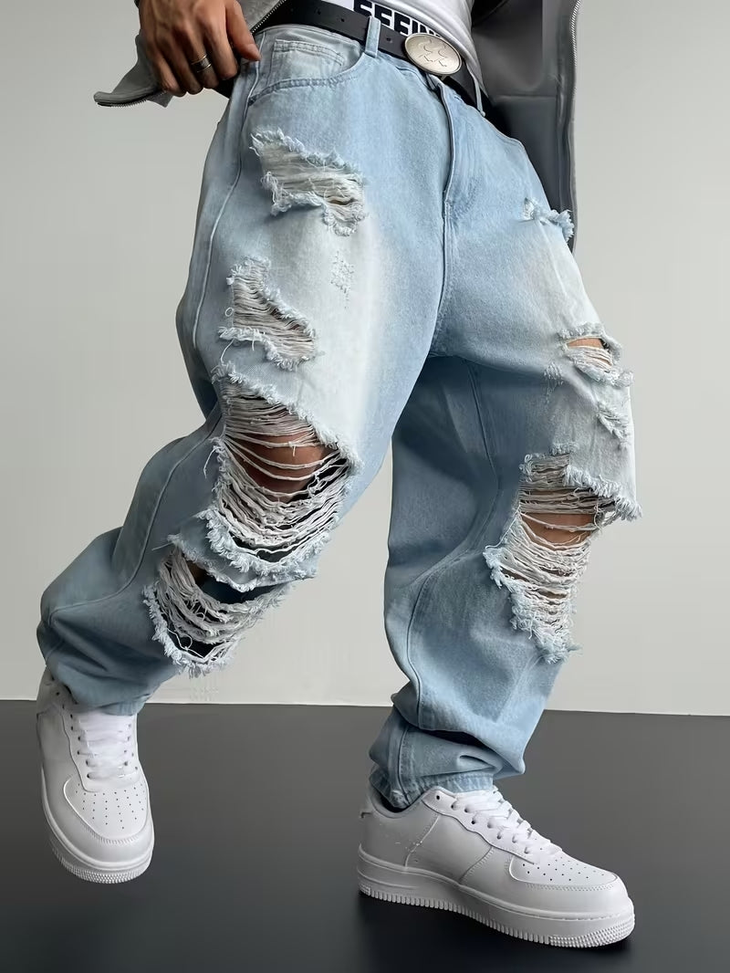 Loose-Fit Washed Pants