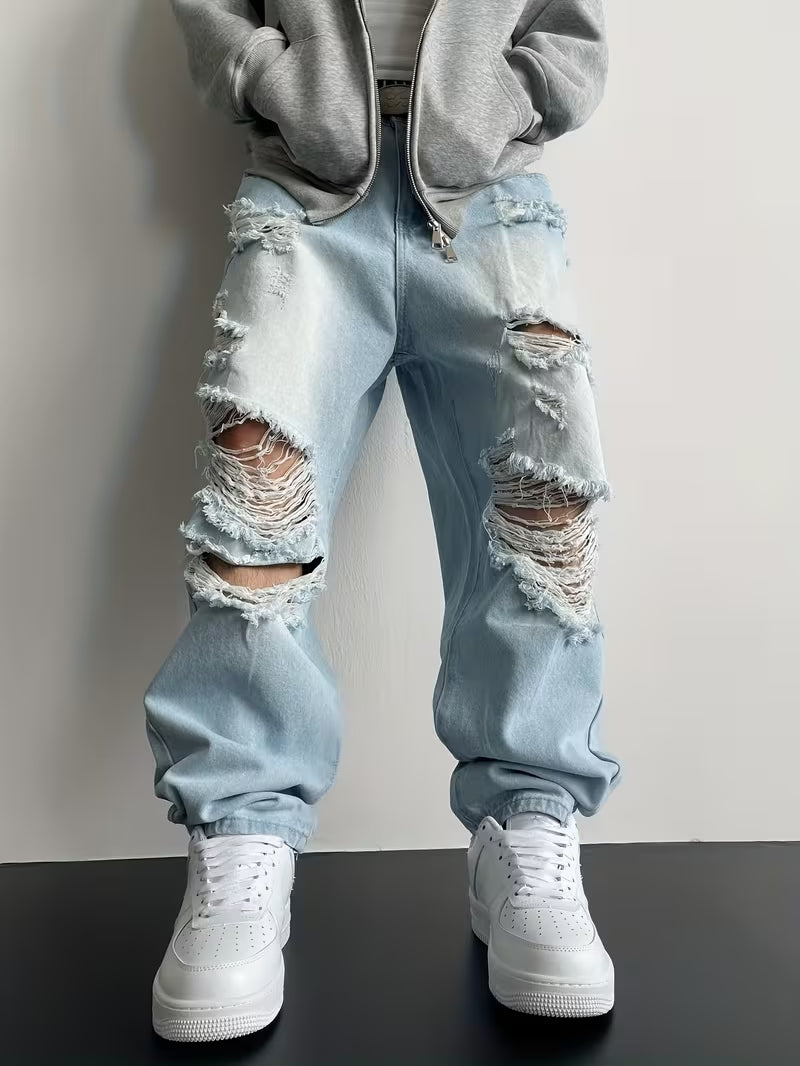 Loose-Fit Washed Pants