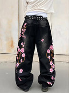 Blossom Embroidery Jeans