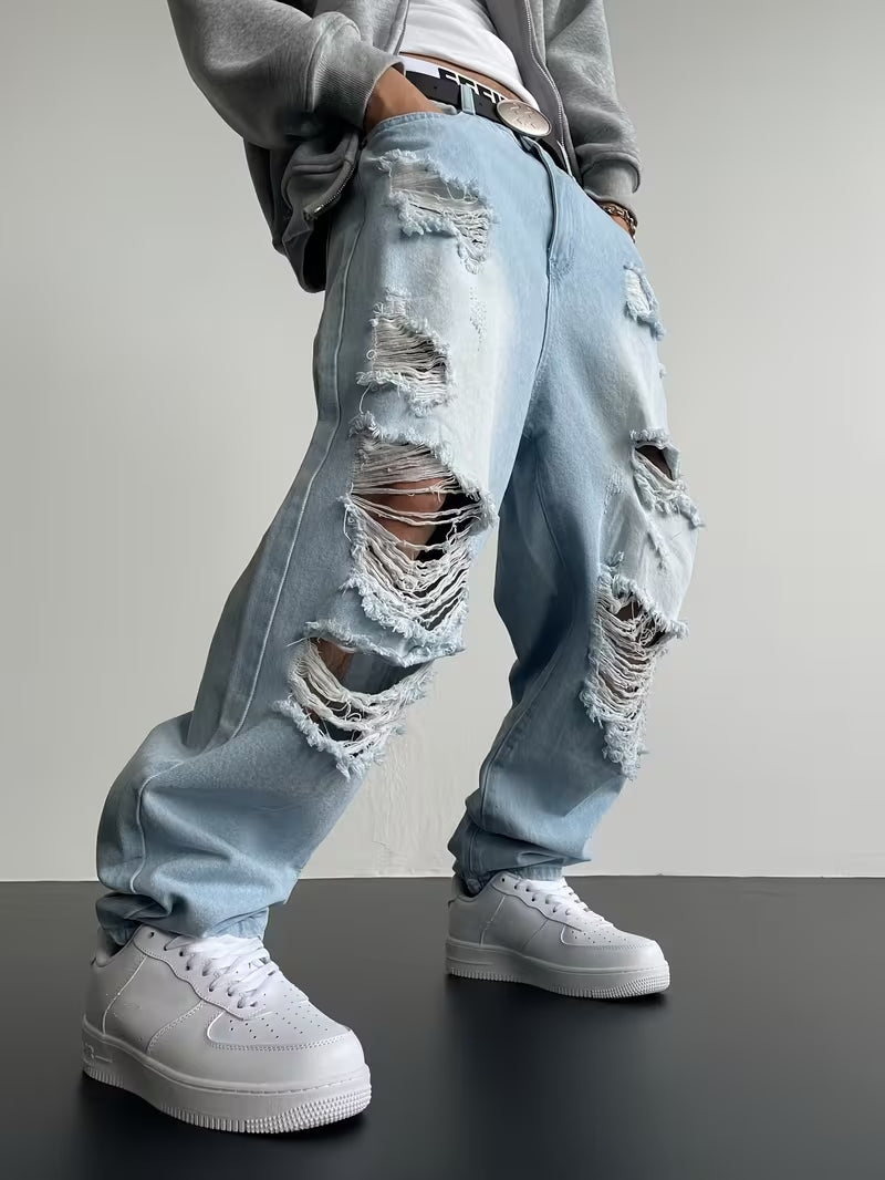 Loose-Fit Washed Pants