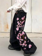 Blossom Embroidery Jeans