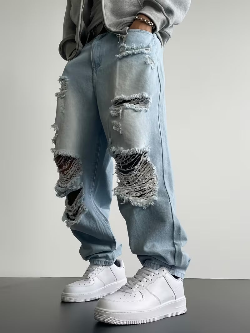 Loose-Fit Washed Pants