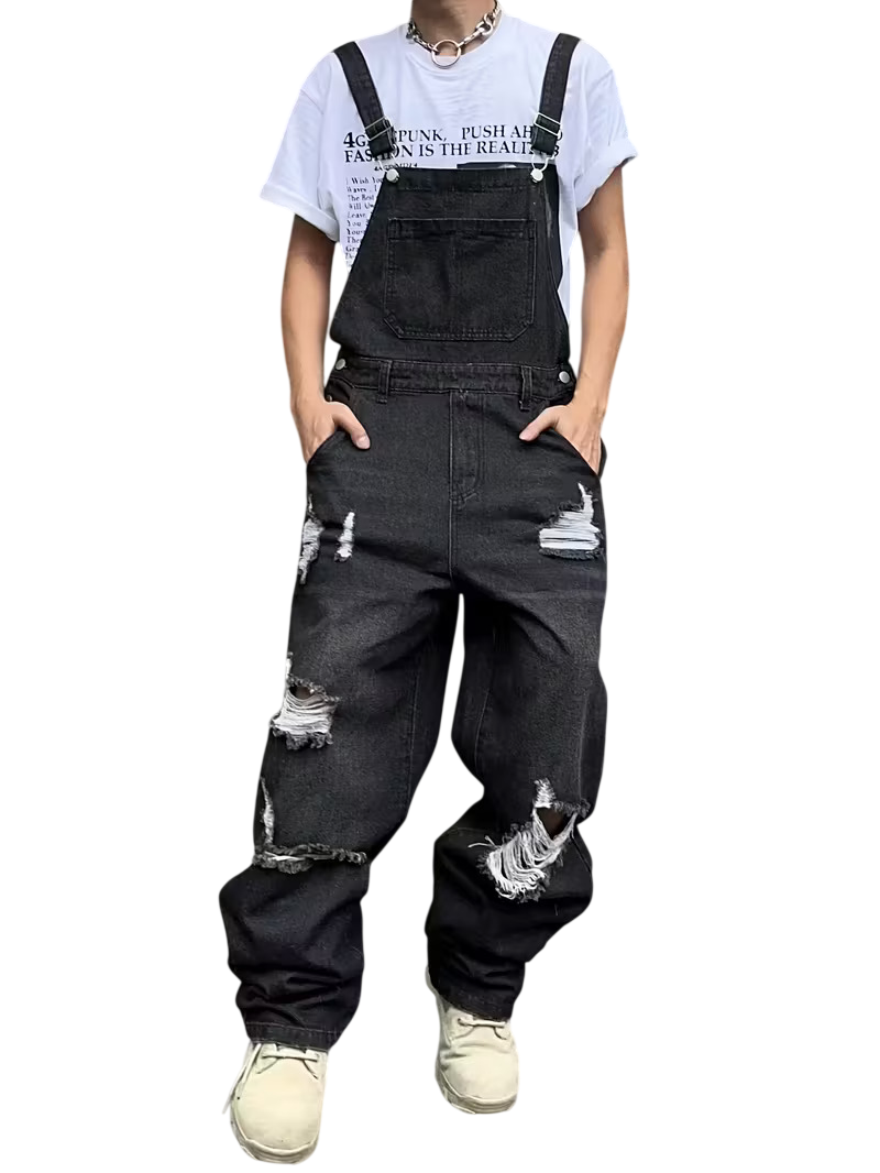 Washed Black Coverall